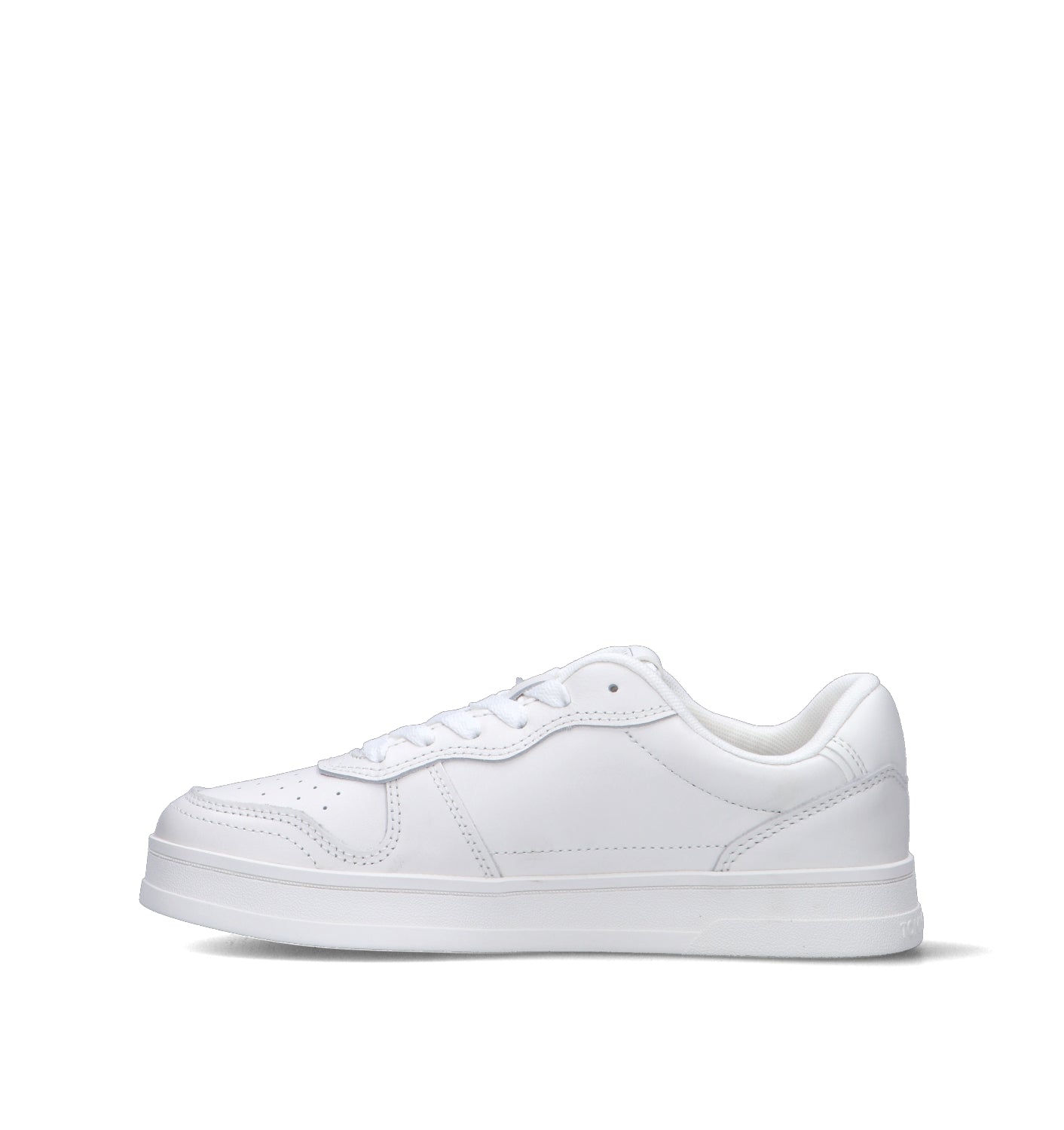 TOMMY HILFIGER JEANS Sneaker uomo bianca in pelle