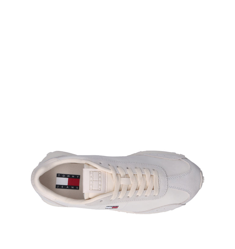 TOMMY HILFIGER Sneaker donna bianca in pelle