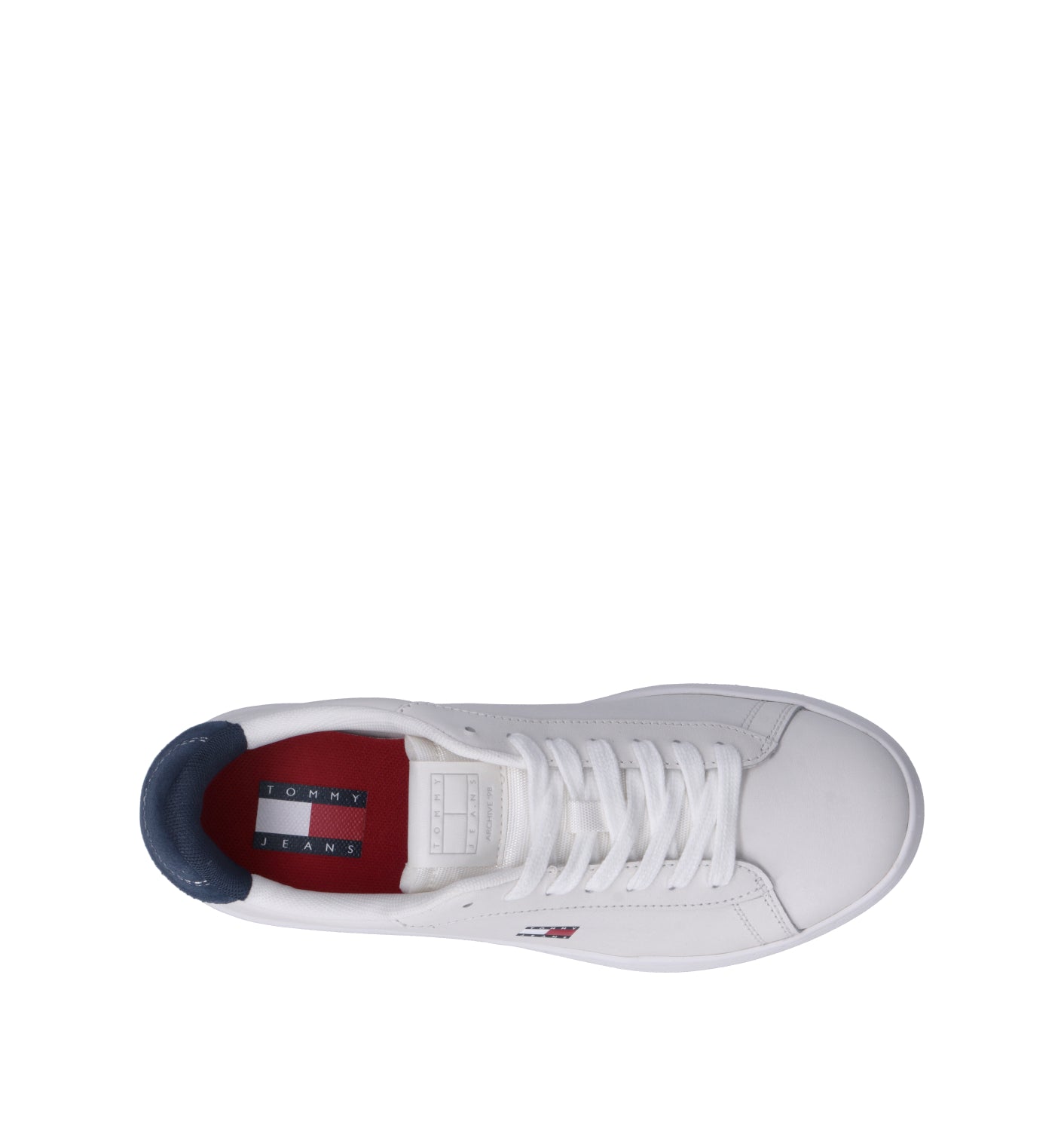 TOMMY HILFIGER Sneaker donna bianca in pelle