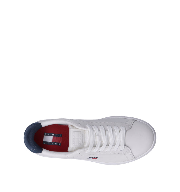 TOMMY HILFIGER Sneaker donna bianca in pelle