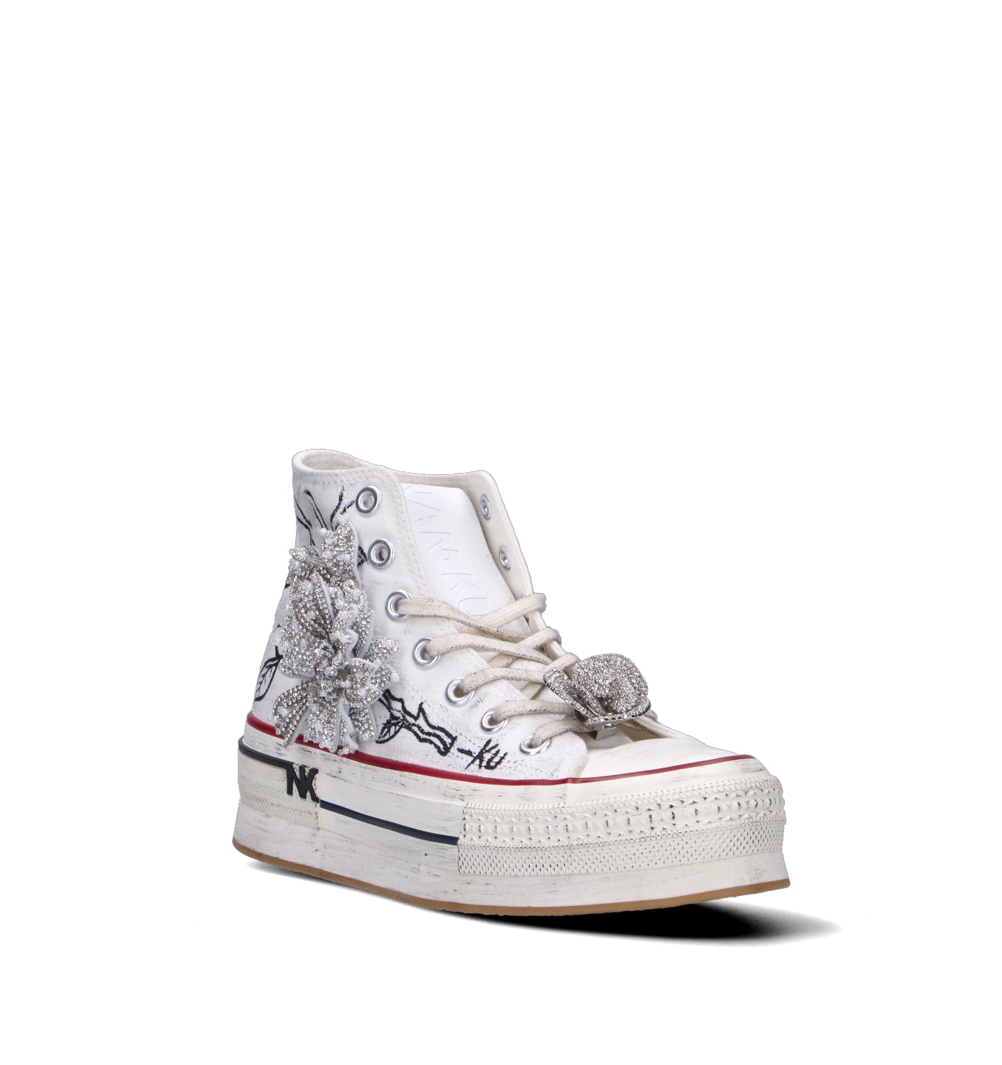 NANKU Sneaker donna bianca