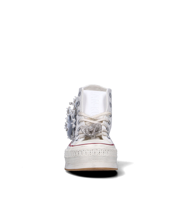 NANKU Sneaker donna bianca