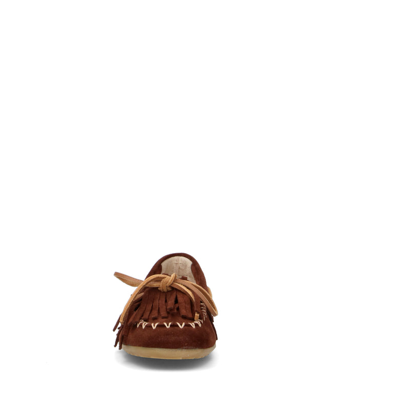 FELMINI Scarpa barca donna marrone in suede