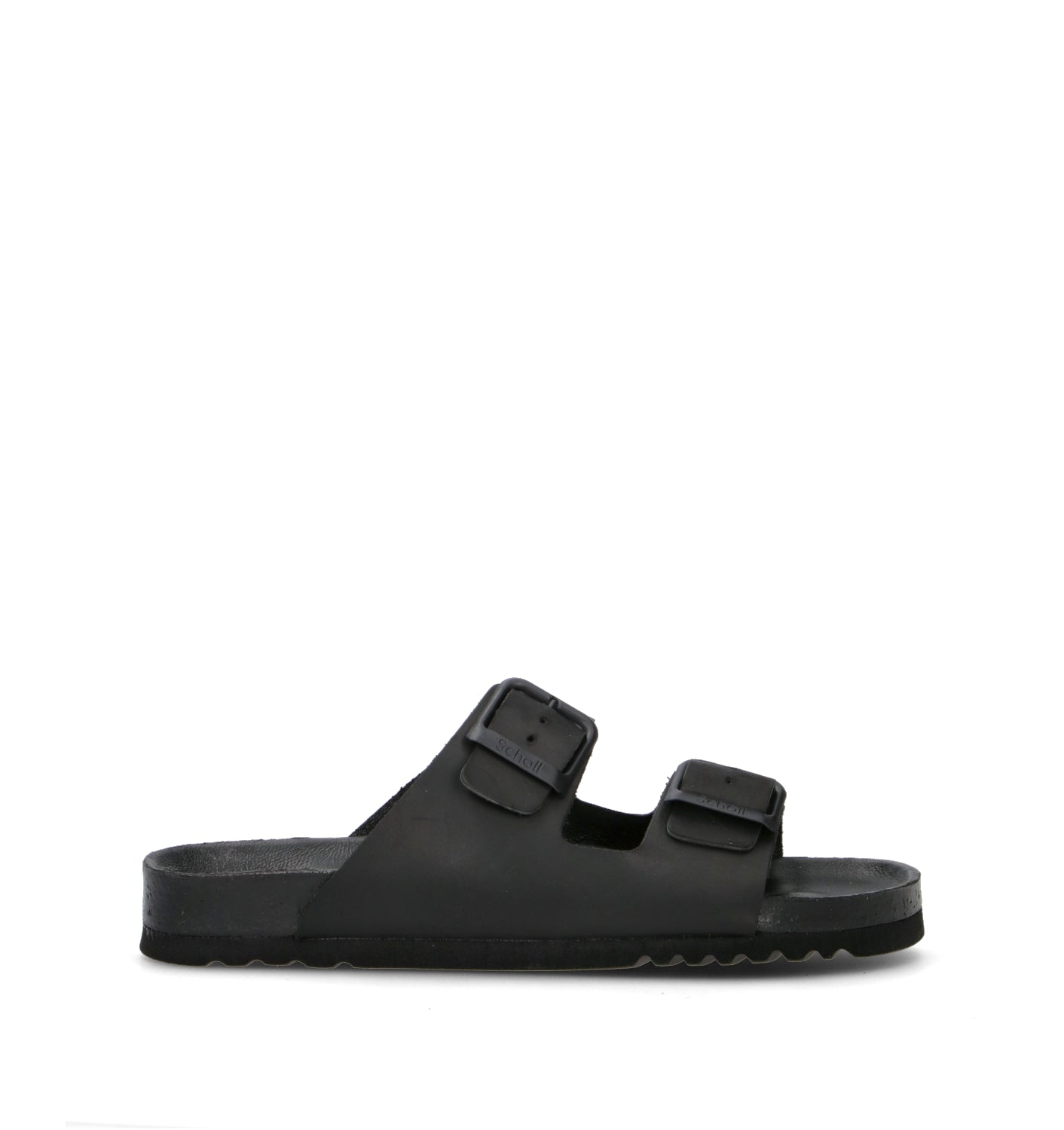 SCHOLL Ciabatta uomo nero in pelle