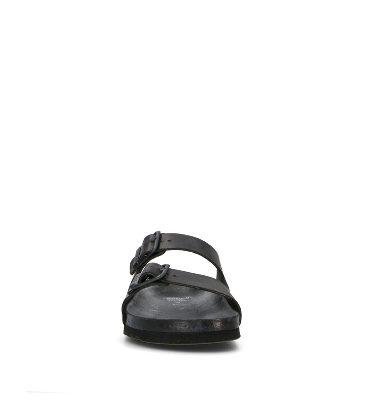 SCHOLL Ciabatta uomo nero in pelle
