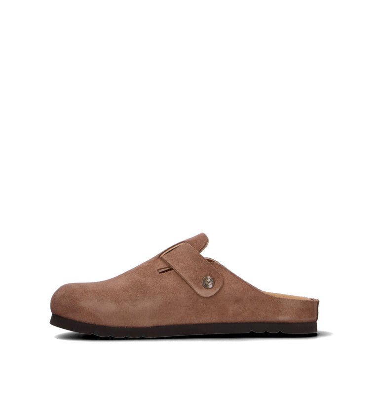 SCHOLL Sabot uomo taupe in suede