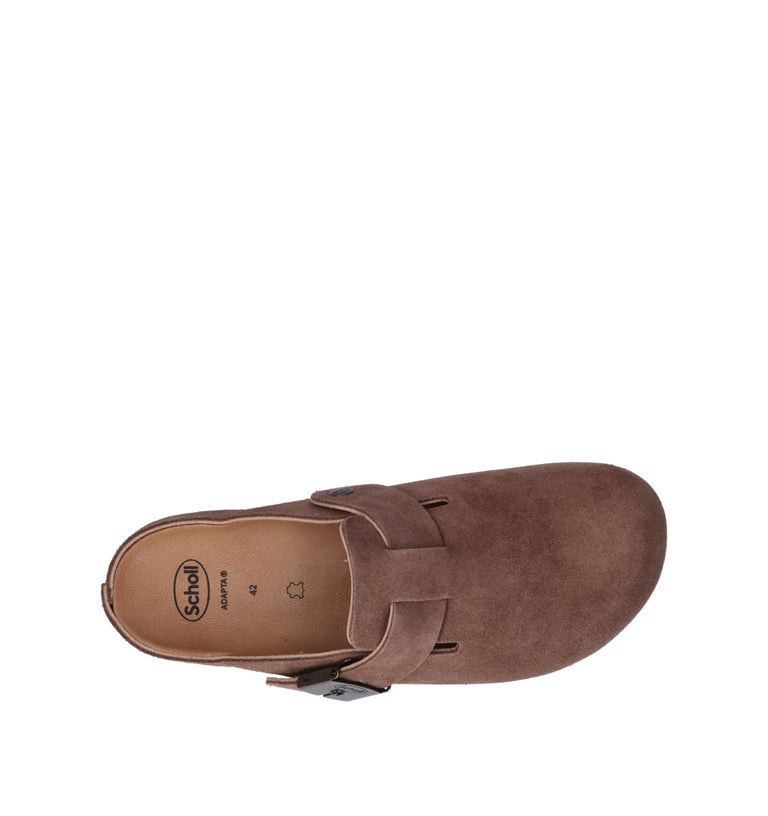 SCHOLL Sabot uomo taupe in suede