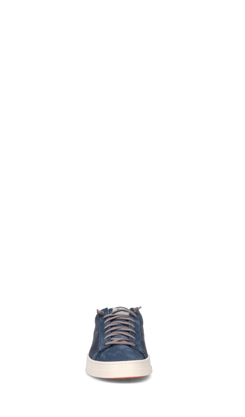 P448 Sneaker uomo blu in suede