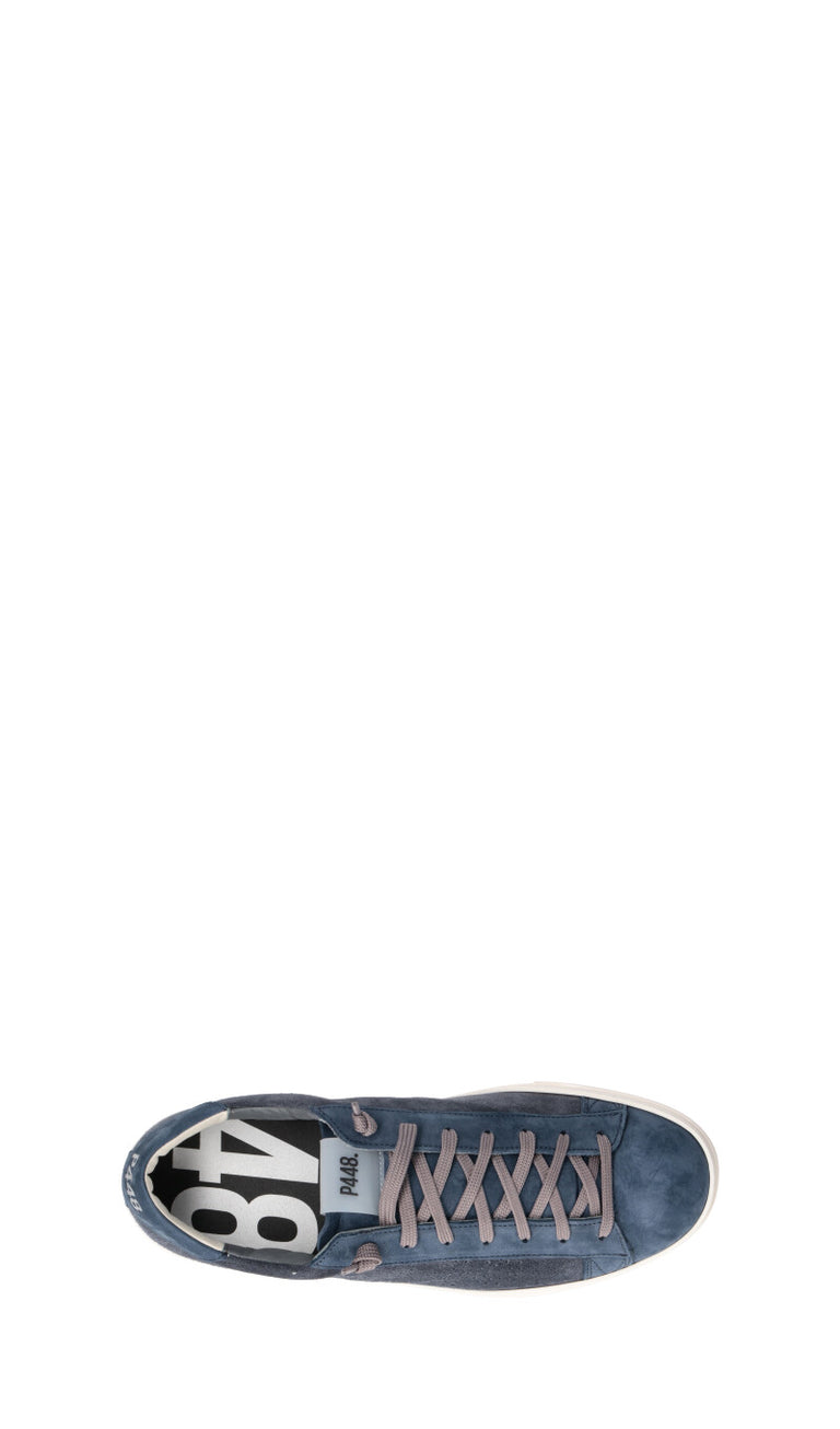 P448 Sneaker uomo blu in suede