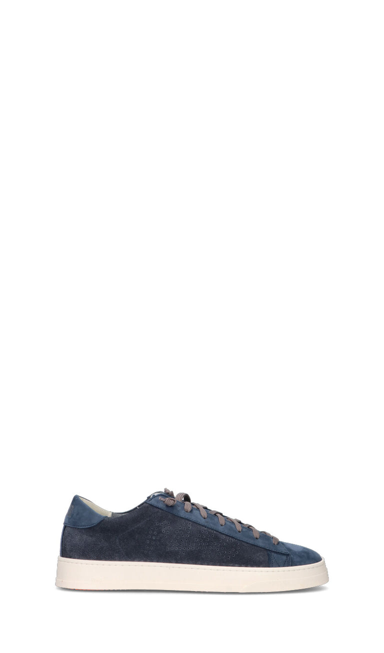 P448 Sneaker uomo blu in suede