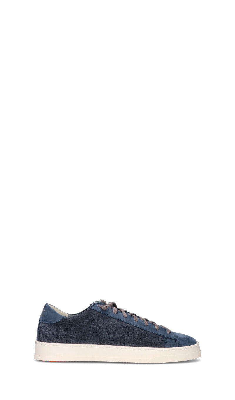 P448 Sneaker uomo blu in suede