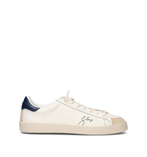 STACY Sneaker uomo bianca/blu in pelle