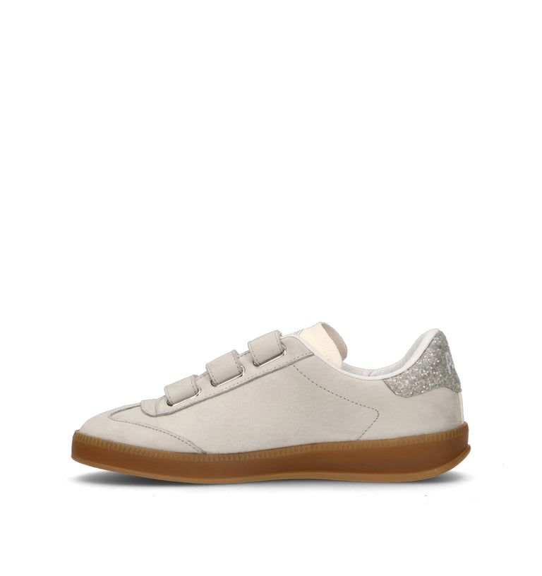 P448 Sneaker donna grigia in nabuk