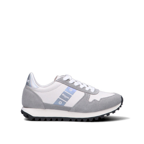 BLAUER Sneaker donna bianca/grigia in suede