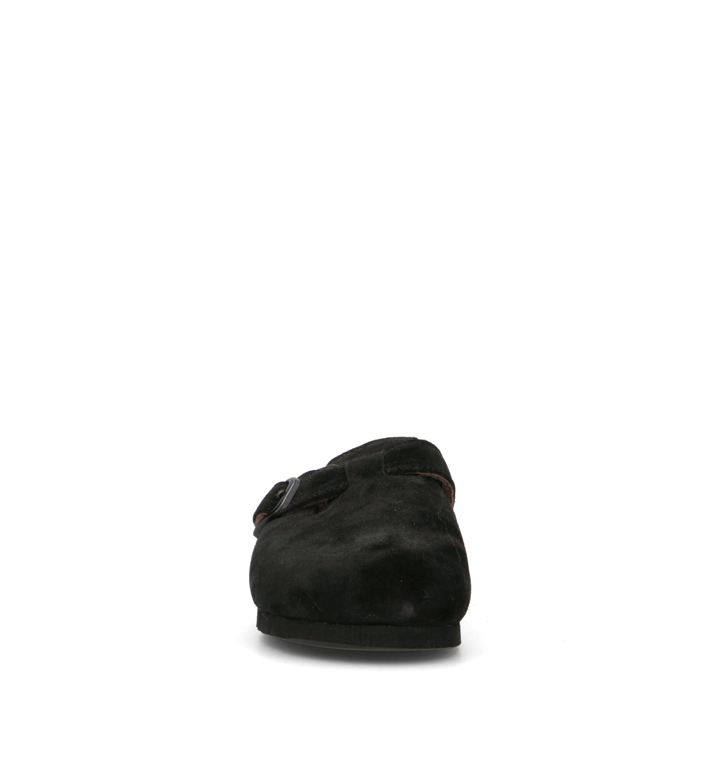 SCHOLL Sabot donna nero in suede