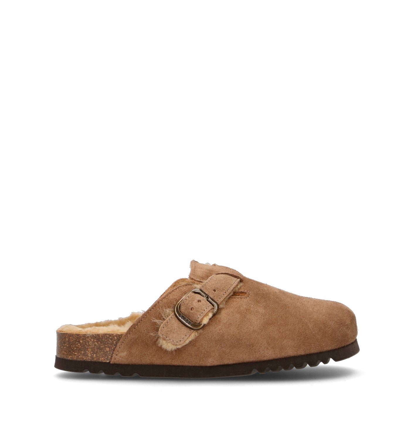 SCHOLL Sabot donna marrone in suede