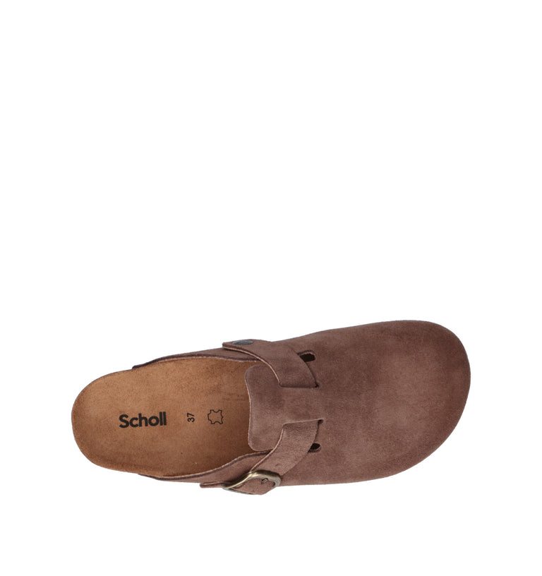 SCHOLL Sabot donna taupe in suede