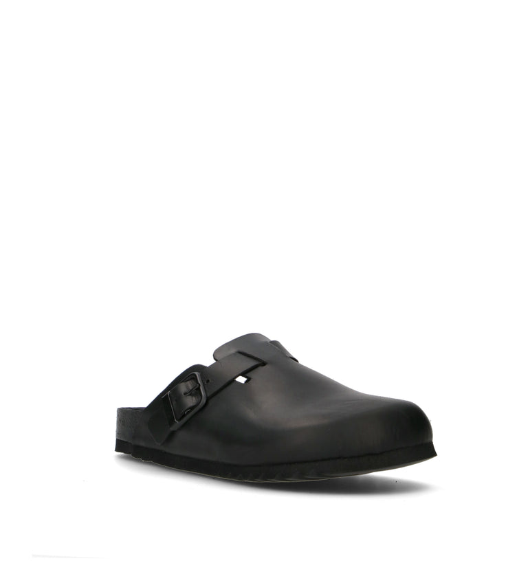 SCHOLL Sabot uomo nero in pelle