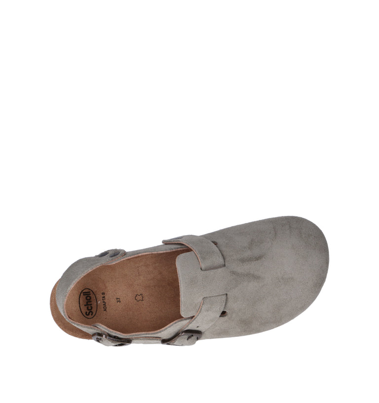SCHOLL Zoccolo donna salvia in suede