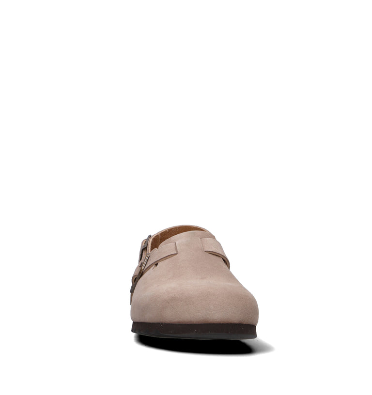 SCHOLL Zoccolo uomo beige in suede