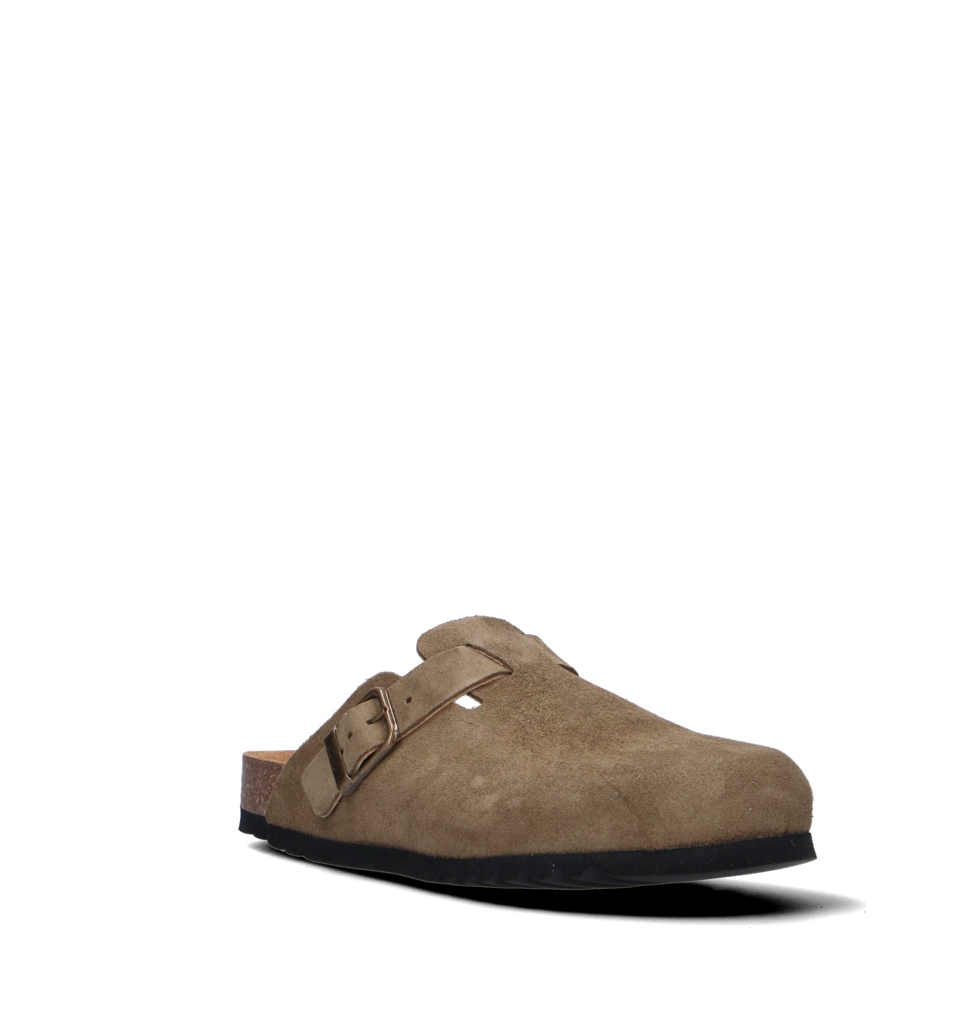 SCHOLL Sabot uomo khaki in suede