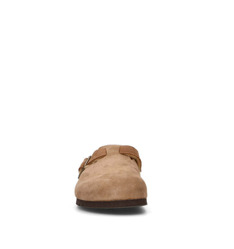 SCHOLL Sabot uomo beige in suede