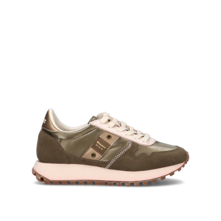 BLAUER Sneaker donna taupe in suede