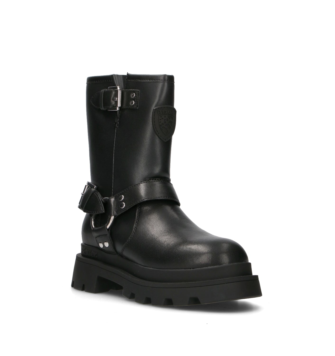 BLAUER Stivale donna nero in pelle