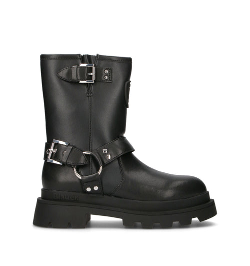 BLAUER Stivale donna nero in pelle