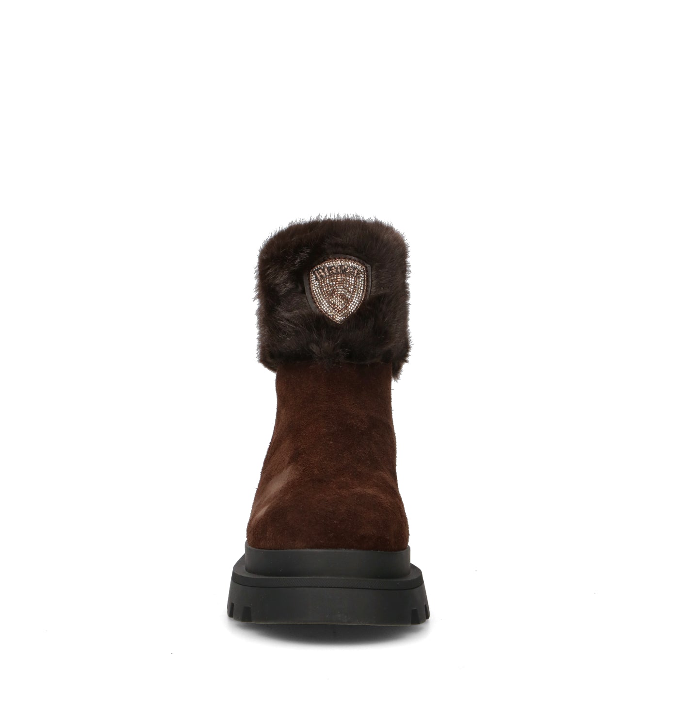 BLAUER Tronchetto donna marrone in suede