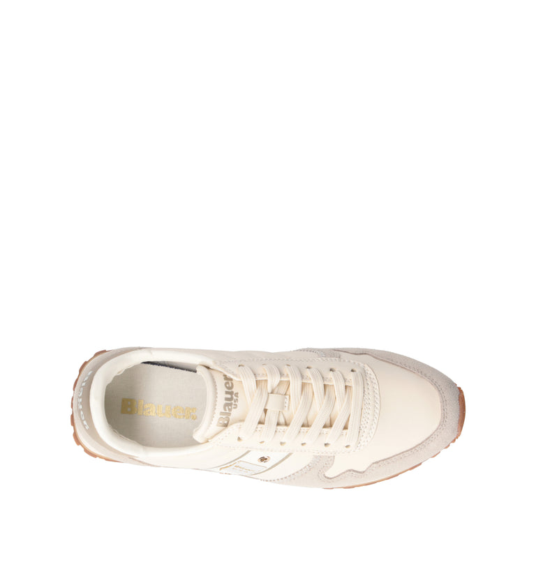 BLAUER Sneaker donna panna in suede
