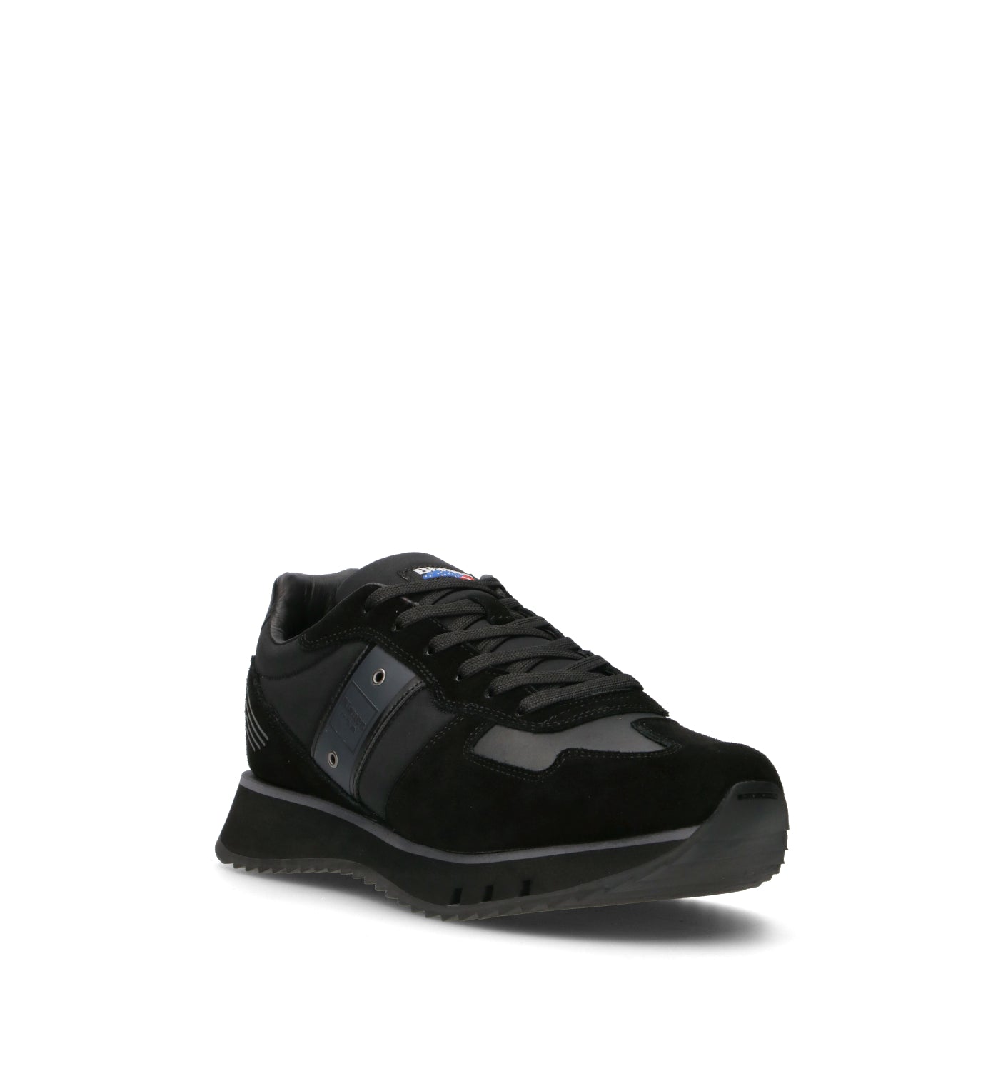 BLAUER Sneaker uomo nera in suede