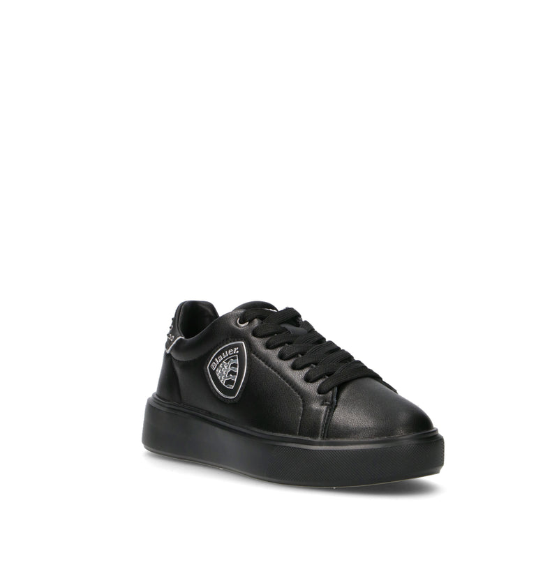 BLAUER Sneaker donna nera in pelle