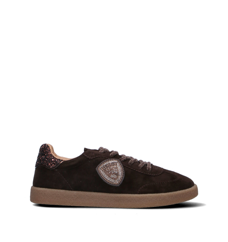BLAUER Sneaker donna marrone in suede