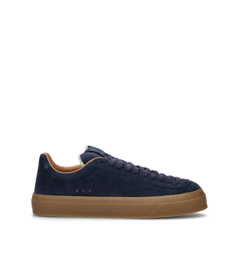 AQUA ALTA Sneaker uomo blu in suede
