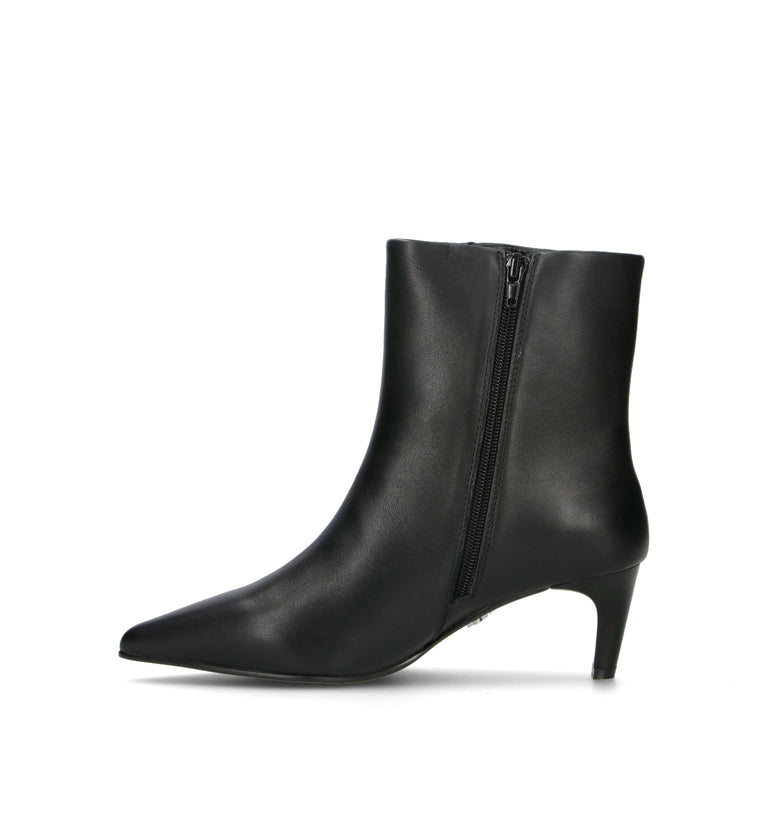 APEPAZZA Tronchetto donna nero in pelle