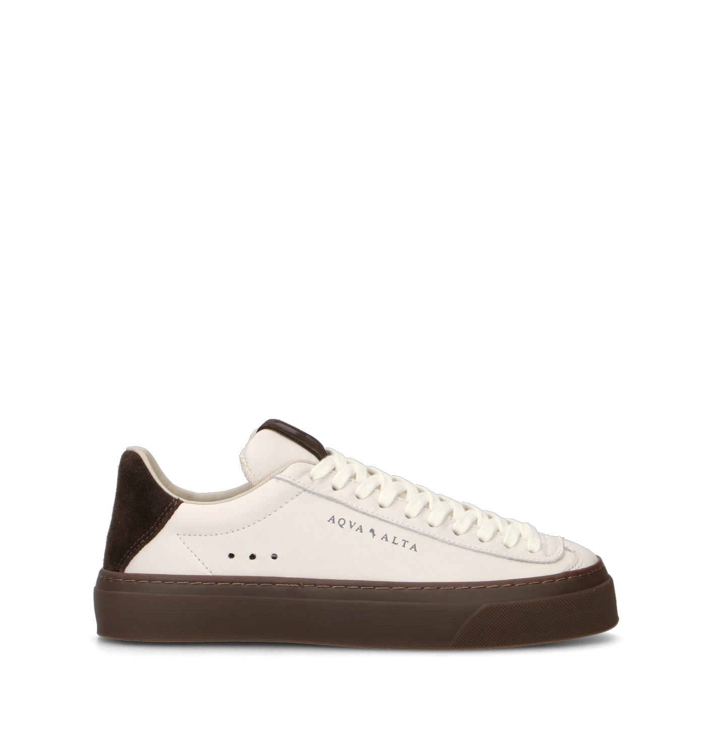 AQUA ALTA Sneaker donna bianca in pelle