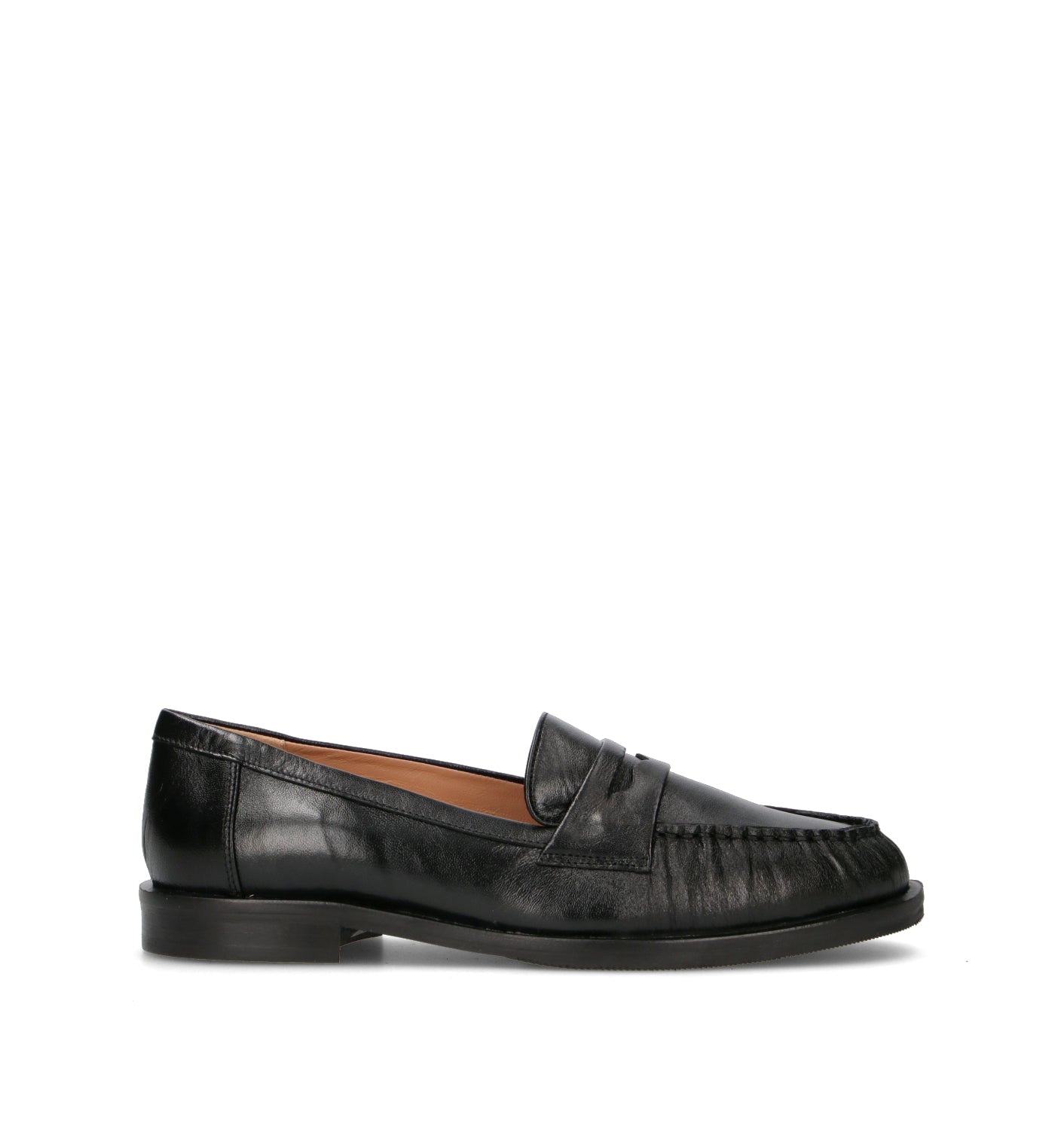 STATUS Mocassino donna nero in pelle