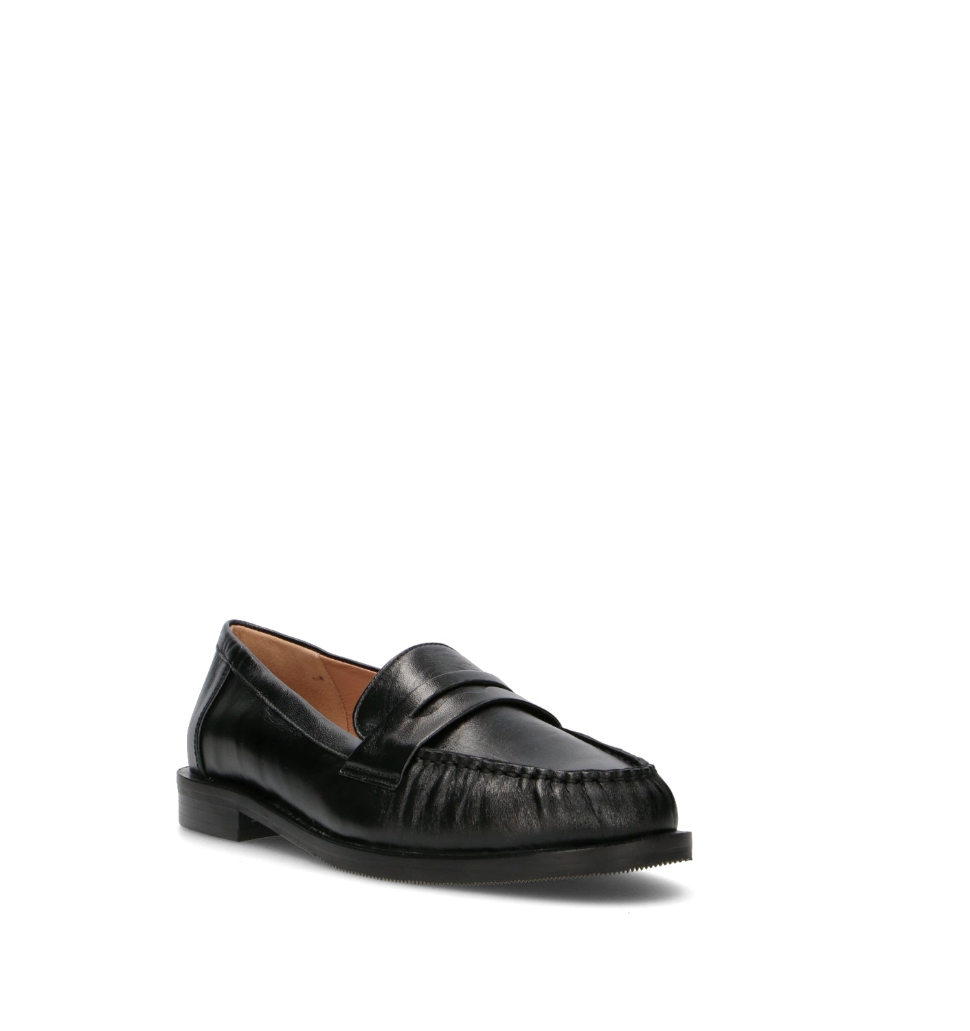STATUS Mocassino donna nero in pelle