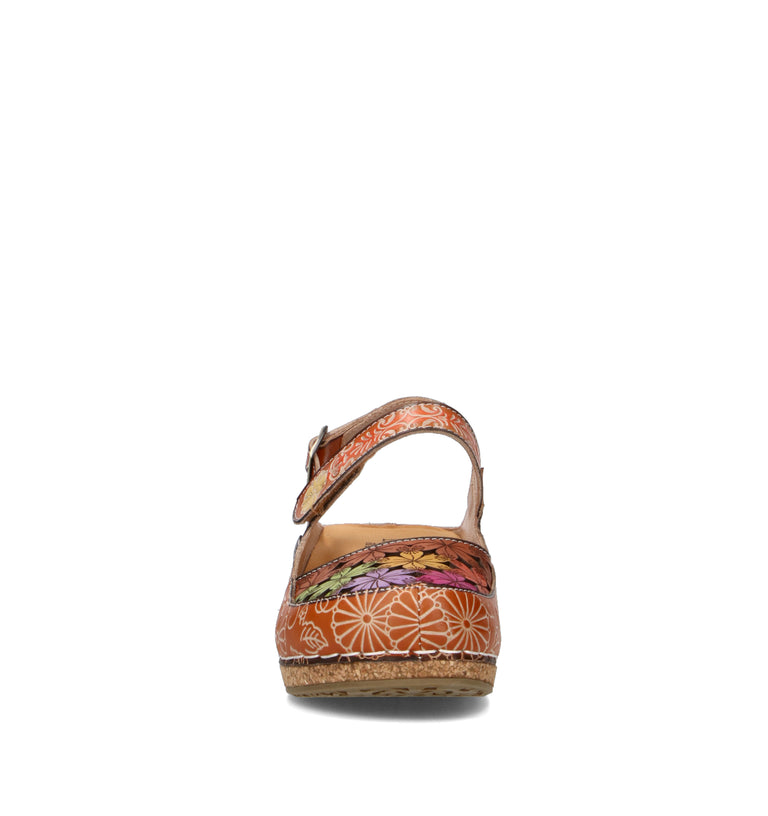 LAURA VITA Sandalo donna cammello in pelle
