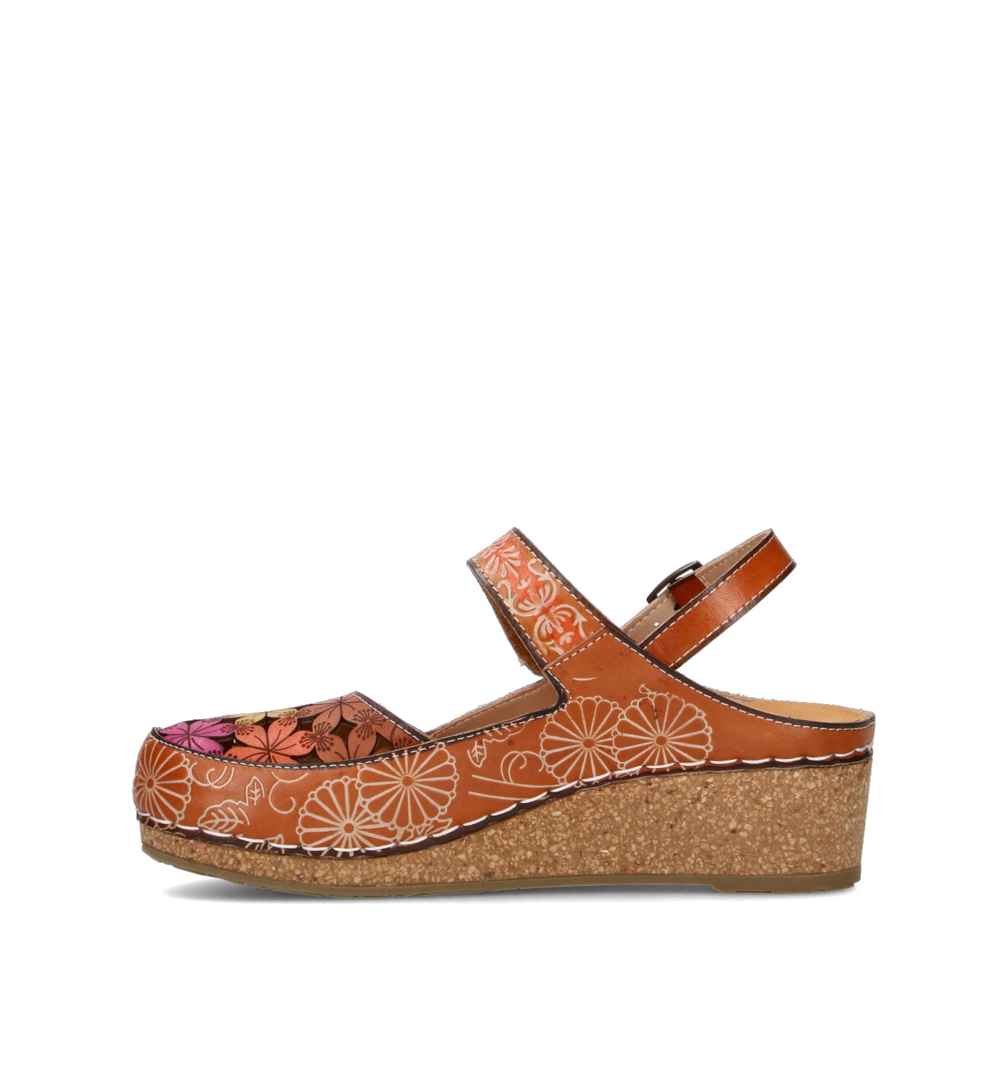 LAURA VITA Sandalo donna cammello in pelle