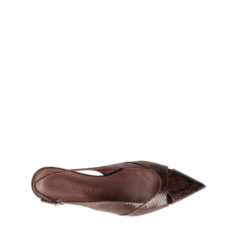 SERGIO LEVANTESI Slingback donna marrone