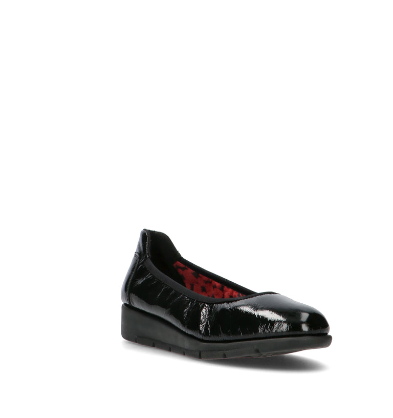 SAYDO Scarpa comfort donna nera in pelle