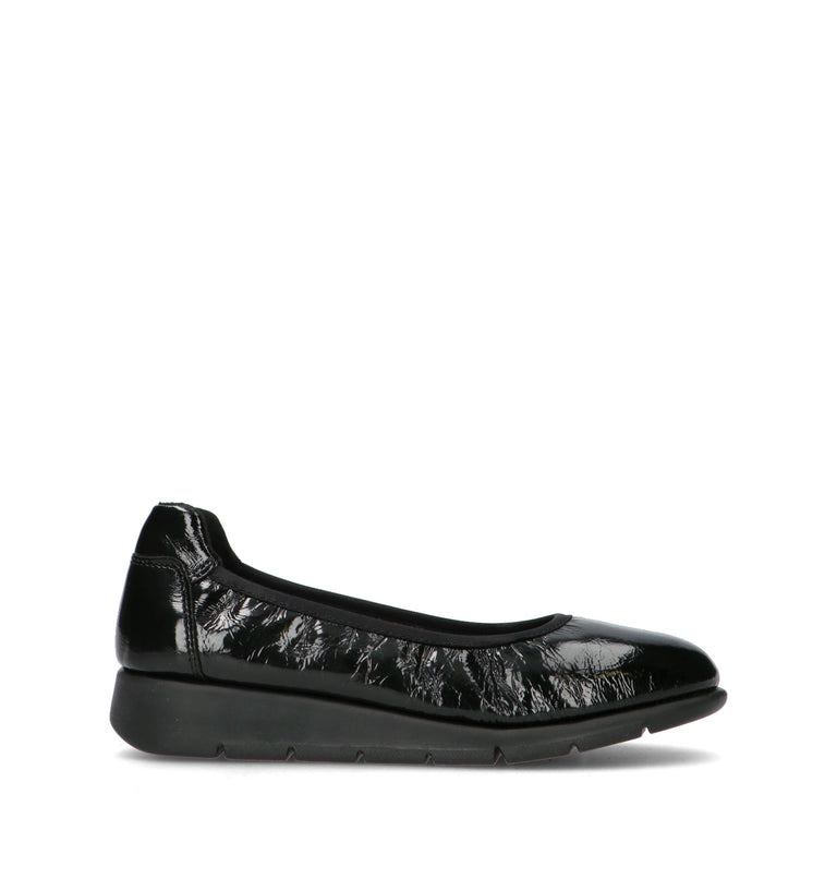SAYDO Scarpa comfort donna nera in pelle