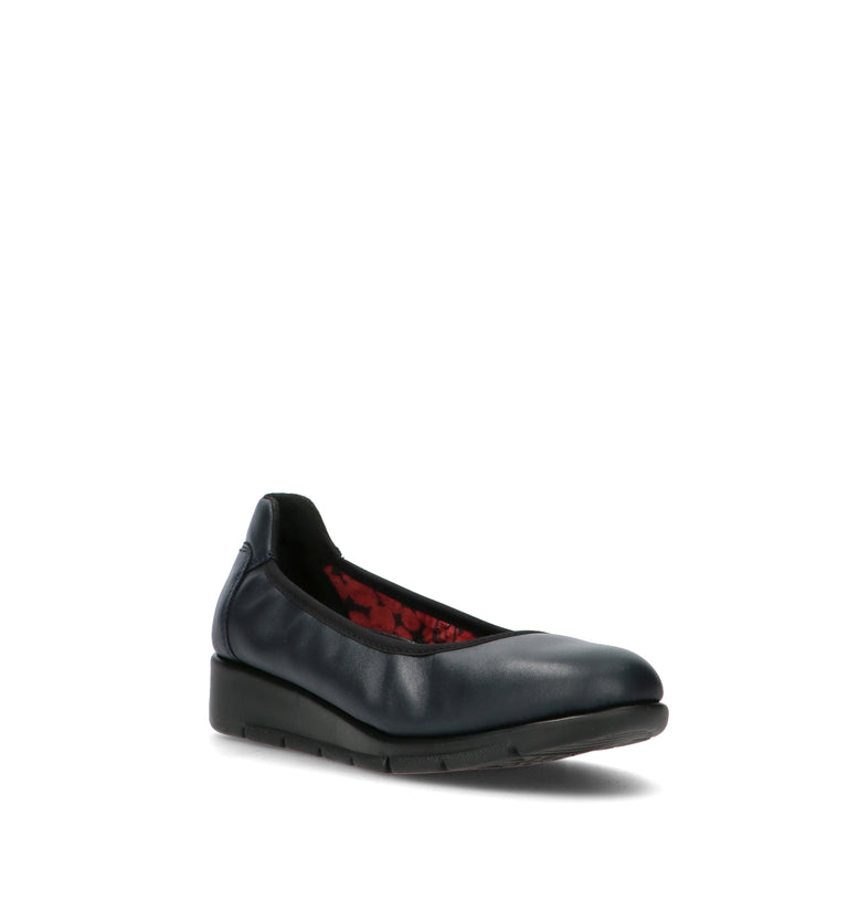 SAYDO Scarpa comfort donna blu in pelle