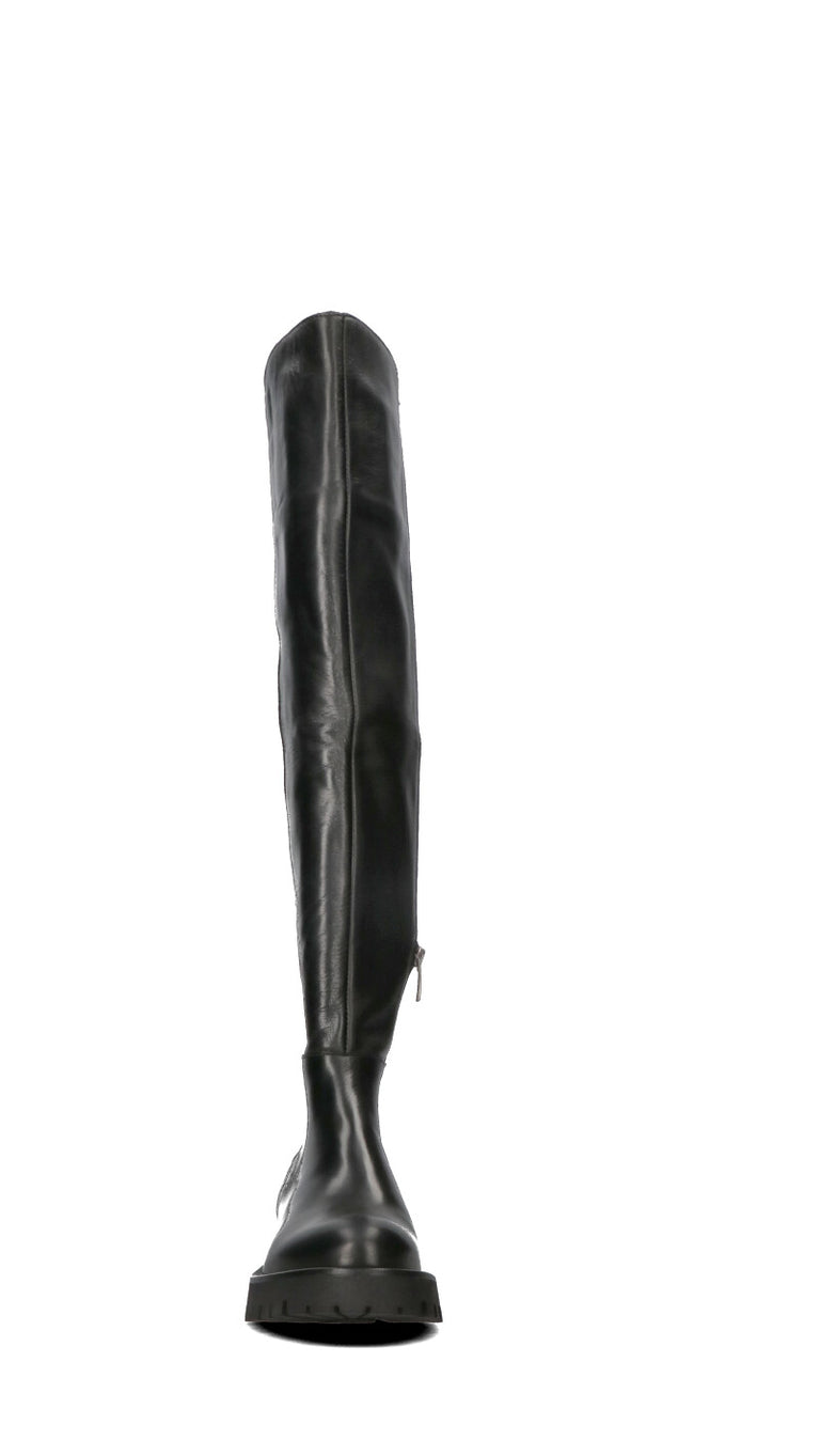 PHIL MELVIS Stivale donna nero in pelle