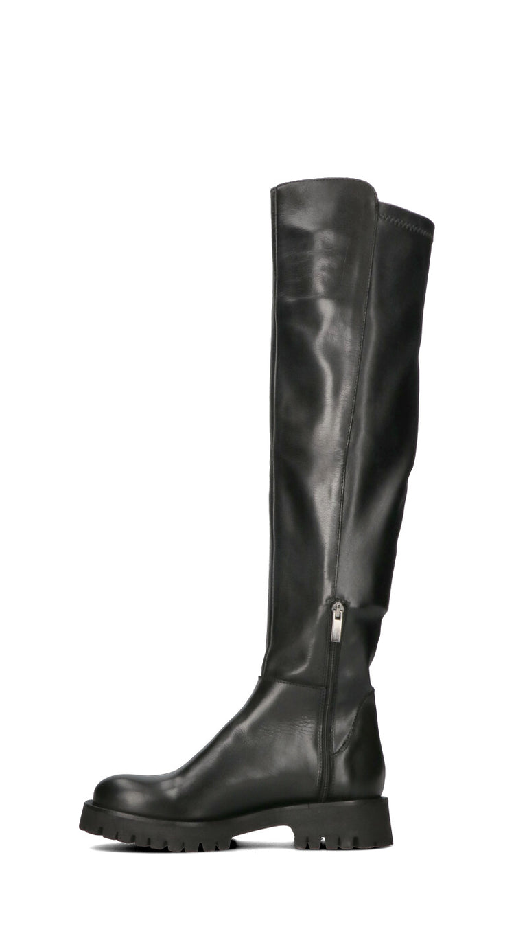 PHIL MELVIS Stivale donna nero in pelle
