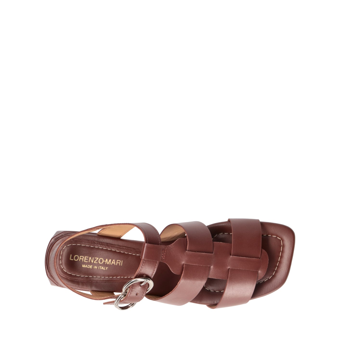 LORENZO MARI Sandalo donna marrone in pelle