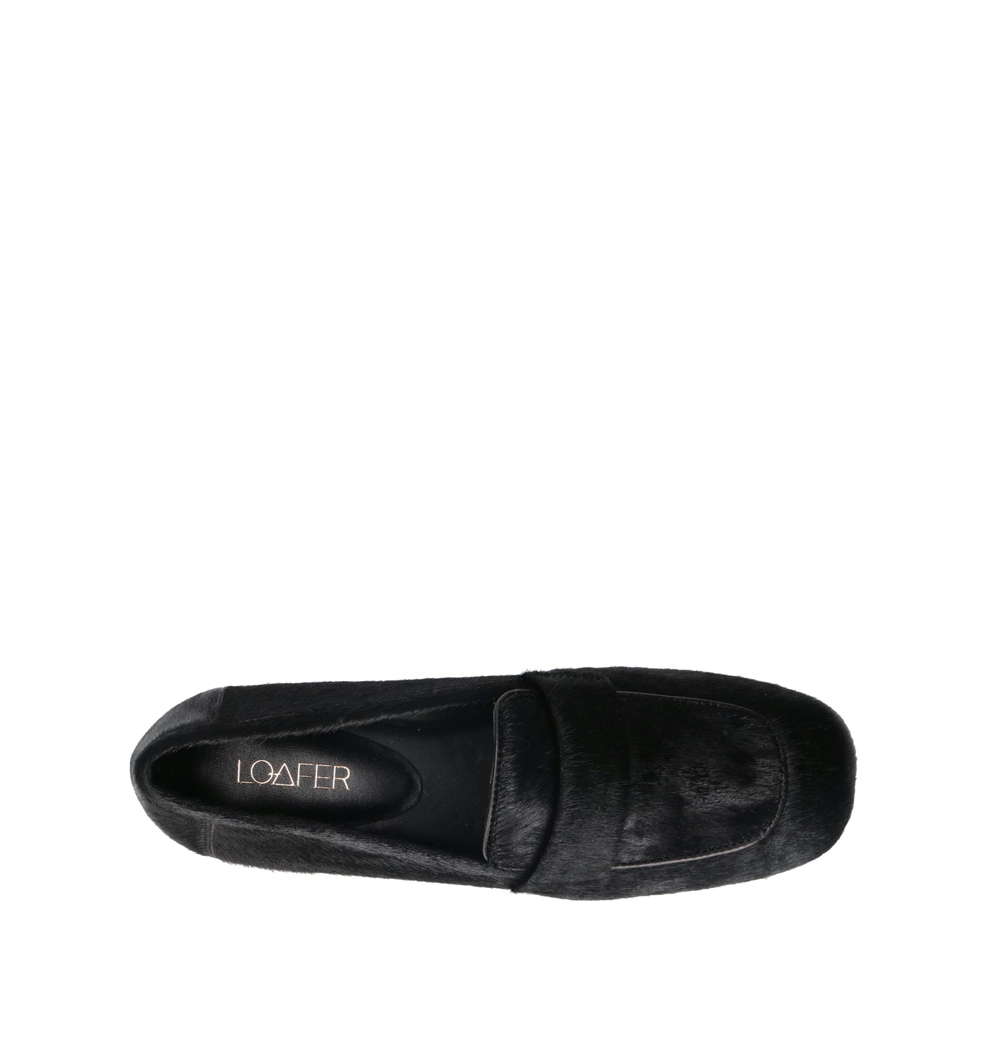 LOAFER Mocassino donna nero in cavallino