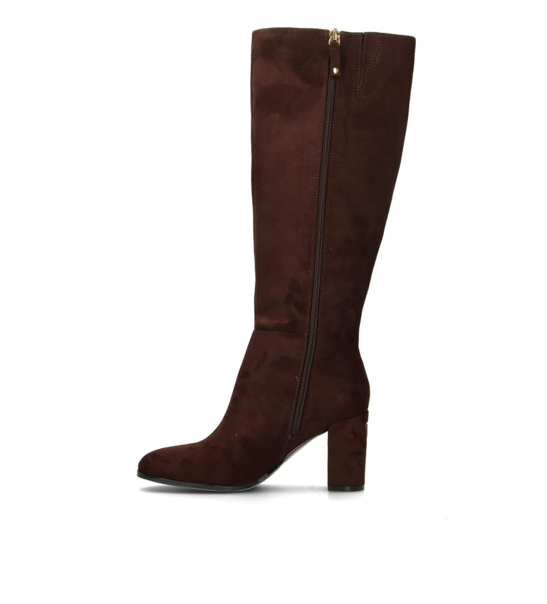 GUESS Stivale donna marrone in tessuto